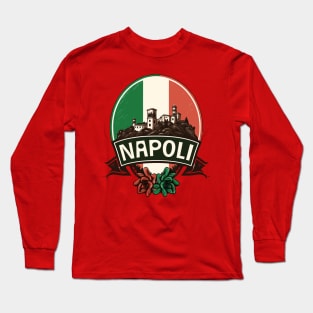 Napoli, Italia - Retro Italian Region Design Long Sleeve T-Shirt